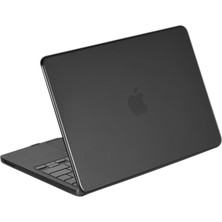 Eseno Select Apple MacBook Neo Şeffaf Macbook Kapak - Siyah