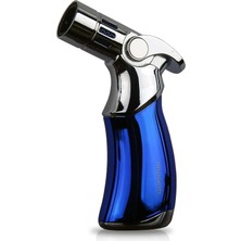 Premium Quality 04-24 Mavi 4 Torch Jet Alev Masaüstü Puro Çakmağı
