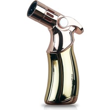 Premium Quality 04-24 Gold 4 Torch Jet Alev Masaüstü Puro Çakmağı