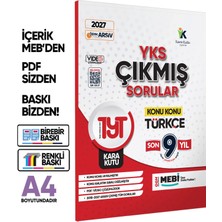 Karakutu Yayınları 2027 YKS-TYT Türkçe Kara Kutu ÖSYM Çıkmış Soru Konu Konu Son 9 Yıl Video/PDF Çözümlü