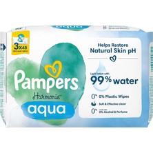Prima Harmonie Aqua Islak Mendil 3'lü Paket 144'LÜ Islak Mendil