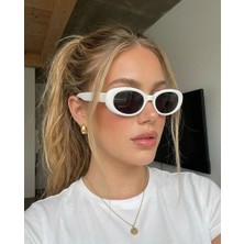 Funeyes Leon Beyaz Güneş Gözlüğü bride Tasarım Beyaz Trend Gözlük FUNEYES00465