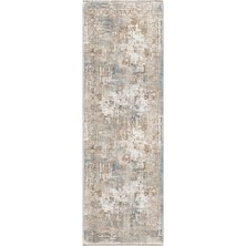 Anti-Alerjik Yıkanabilir Şönil Halı Kilim Eskitme, Modern Desen Oturma Odası, Salon, Çocuk Odası, Mutfak, Koridor Halısı, Yolluk (80 x 300 Cm)