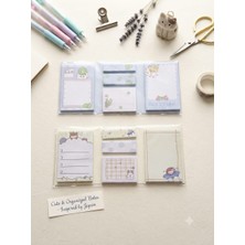 Japon Tarzı Sevimli Yapışkanlı Not Kağıdı (Sticky Note) Seti - Tekli (Mavi ve Sarı Seçenekli)