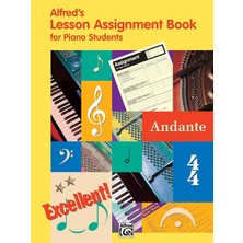Sh Ticaret Alfred's Lesson Assignment Book For Piano Students