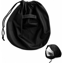 Microcase Motosiklet ve Bisiklet Kaskı El Tutacaklı Büzgülü Taşıma Saklama Çantası Koruyucu Kese 47X42 cm AL5687