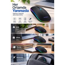 Epilons 8 10 Metre Menzilli Şarj Edilebilir Kablosuz Mouse