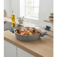 Khor Granit 24 cm Basık Tencere