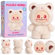 Piccolo Mondi Sevimli Peluş Oyuncak Labubu Beyaz