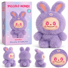 Piccolo Mondi Sevimli Peluş Oyuncak Labubu Mor
