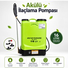 Nzb Sırt Tipi  Pompa Şarjlı 16 Lt Elektrikli Ağaç Dal Bağ Bahçe Bitki