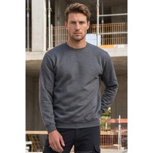 İşmont Sweatshirt Bisiklet Yaka Antrasit