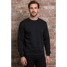 Erkek Sweatshirt Bisiklet Yaka