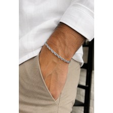 Tupek Store Modern Çelik Burgu Bileklik 18-21 cm