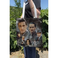 Zipzap The Godfather V4 Çift Taraflı Yazlık Kışlık Kanvas Baskı Bez Çanta