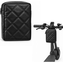 Microcase Kapitone Kumaş Gidon Bağlantılı Scooter Bisiklet Motosiklet Çantası 23X19 cm AL5690