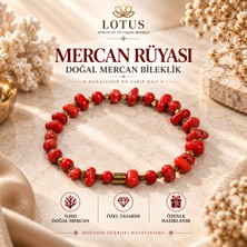 Lotus Atölye ve İyi Yaşam Merkezi Mercan Rüyası – %100 Doğal Mercan Bileklik