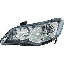 Honda Civic 2006-2011 Arası Uyumlu Sol Ön Far (Motor Üzerinde)