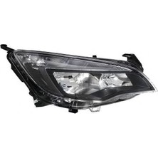 Opel Astra J 2012 Sonrası Uyumlu Ön Far Sağ (Led'li - Siyah)
