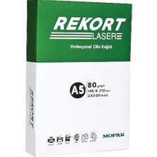 Mopak Rekort Laser A5 80 gr Fotokopi Kağıdı - 1 Koli (10 Paket = 5.000 Yaprak)