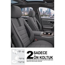 Gm Design Oniks Serisi Tay Tüyü Ön 2 Oto Koltuk Kılıfı (Doblo Van-Panelvan 1+1-Fiorino-Combo)