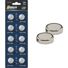 Orbus AG13 LR44 1.5V Alkalin Düğme Pil - 1 Paket (10 Pil)