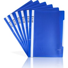 Assis 7729 A4 Mavi Plastik Telli Dosya - 25'li Paket