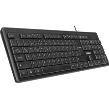 Vira Everest KB-1002, USB Kablolu, Türkçe Q, Standart Klavye (Siyah)