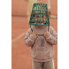 Cigit Dağ Baskılı Sweatshirt 3-9 Yaş Bej