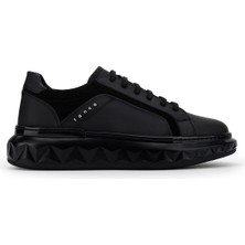 Tamer Tanca Erkek Hakiki Deri Siyah Sneakers & Spor Ayakkabı 1237 277 Erk Ayk SK26-27 Sıyah Met