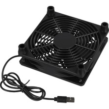 Alfais 6035 USB Soğutucu Fan Laptop Modem Konsol Altı Hız Ayarlı 120MM 5V 3 Kademe On Off Kontrol