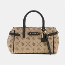 Guess Kadın El Çantası Monogram Desenli Ayarlanabilir Askılı Günlük Omuz ve Çapraz Çanta