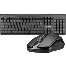 Vira Everest KM-515, Siyah, Türkçe Q, USB Kablolu, Klavye Mouse Set
