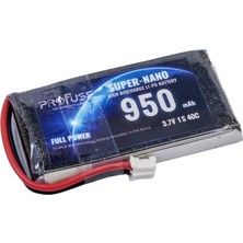 Profuse 1s 3.7V Lipo (Li-Po) Lityum Polimer Batarya - 950MAH, 40C - Mbot Pili