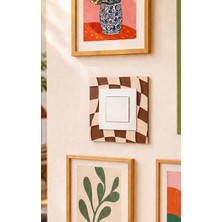 To Design Lab Dama Desenli 8,5x8,5 cm Priz Süsü - Ölçünüzü Kontrol Ediniz.