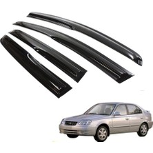 X Power Tuning Hyundai Accent Admira 2002.2005 Uyumlu Ön Arka 4 Lü Cam Rüzgarlığı