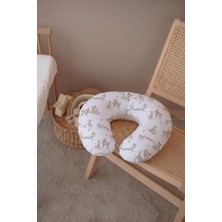Tuğba Kuğu Emzirme Yastığı – %100 Pamuklu Poplin Anne & Bebek Destek Yastığı - Sweet Woodland Dreams