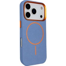 TeknoKapsül Joko Apple iPhone 18 Pro Max Luno Deri Magsafe Kapak - Sierra Blue