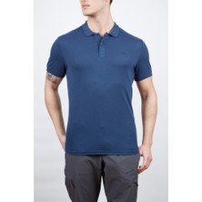 Alpinist Roc Erkek Polo T-Shirt Indigo