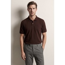 D'S Damat Ds Damat Regular Fit Pas %100 Pamuklu Uzun Ömürlü Kıvrılmaz Polo Yaka Nakışlı T-Shirt