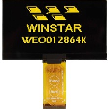Winstar 2.7 Inç Cog OLED Ekran - 128X64, Sarı