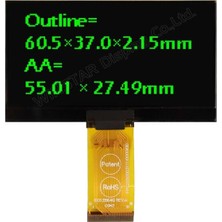 Winstar 2.7 Inç Cog OLED Ekran - 128X64, Yeşil