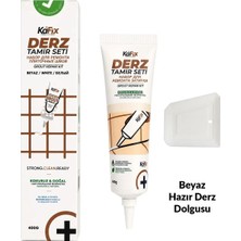 Hazır Derz Dolgu Tüpü Beyaz 400 gr – Hızlı Kuruyan Derz Tamir ve Yenileme Tüpü