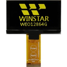 Winstar 2.42 Inç Cog OLED Ekran - 128X64, Sarı