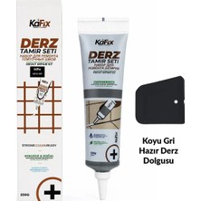 Hazır Derz Dolgu Tüpü Koyu Gri 250 gr – Hızlı Kuruyan Derz Tamir ve Yenileme Tüpü