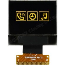 Winstar 0.95 Inç Cog OLED Ekran - 96X64, Sarı