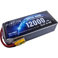 Profuse 6s 22.2V Lipo (Li-Po) Lityum Polimer Batarya - 12000MAH, 40C