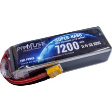 Profuse 3s 11.1V Lipo (Li-Po) Lityum Polimer Batarya - 7200MAH, 100C