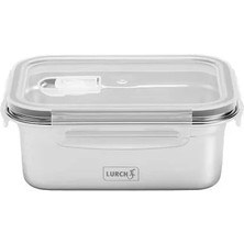 Lurch - "safety" 500 ml Sızdırmaz, Fırınlanabilir, Paslanmaz Çelik, Vakumlu Saklama Kabı - 240890
