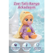 Farbu Oyuncak Cry Babies Zoe Banyo Arkadaşım Ağlama Bebek Sesi Çıkaran Suya Dayanıklı 30 cm Eğitici Oyuncak Bebek